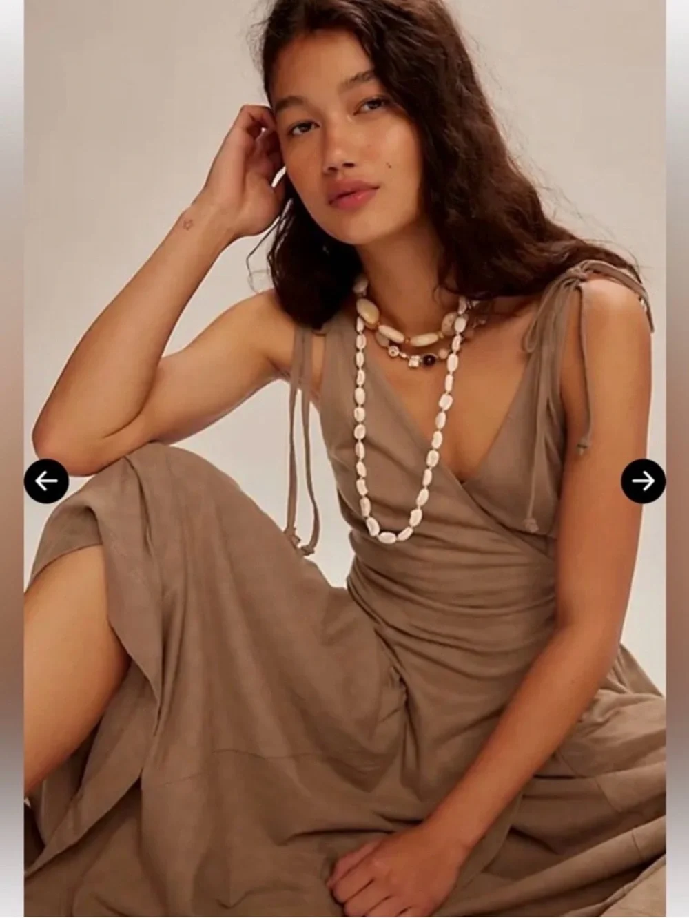 NWOT Free People Maisie Midi Dress Clean Ivory - Picture 4 of 7